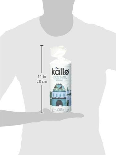 Kallo Lightly Salted Wholegrain Low Fat Rice Cakes, 12 x 130g