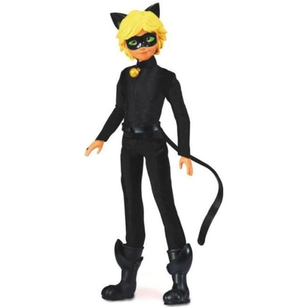 Bandai Miraculous Superhero Secret Fashion Doll - Cat Noir with Adrien Costume Change & Accessories