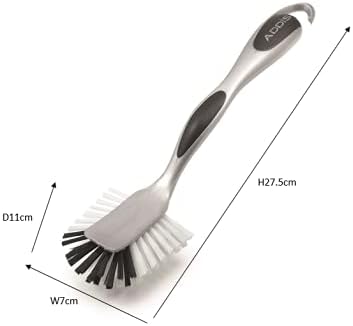 Addis Ultra Grip Jumbo Dish Brush - Metallic Silver