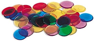 Learning Resources Transparent Count游戏副本 (6 Colors) - 250pcs Educational Math Counters