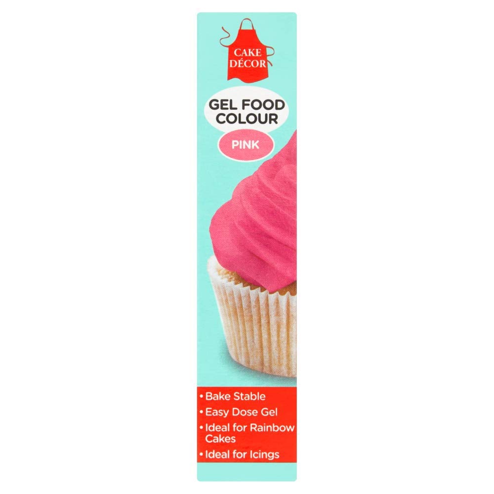 Kuchendekor - Rosa Gel-Lebensmittelfarbe 19 g