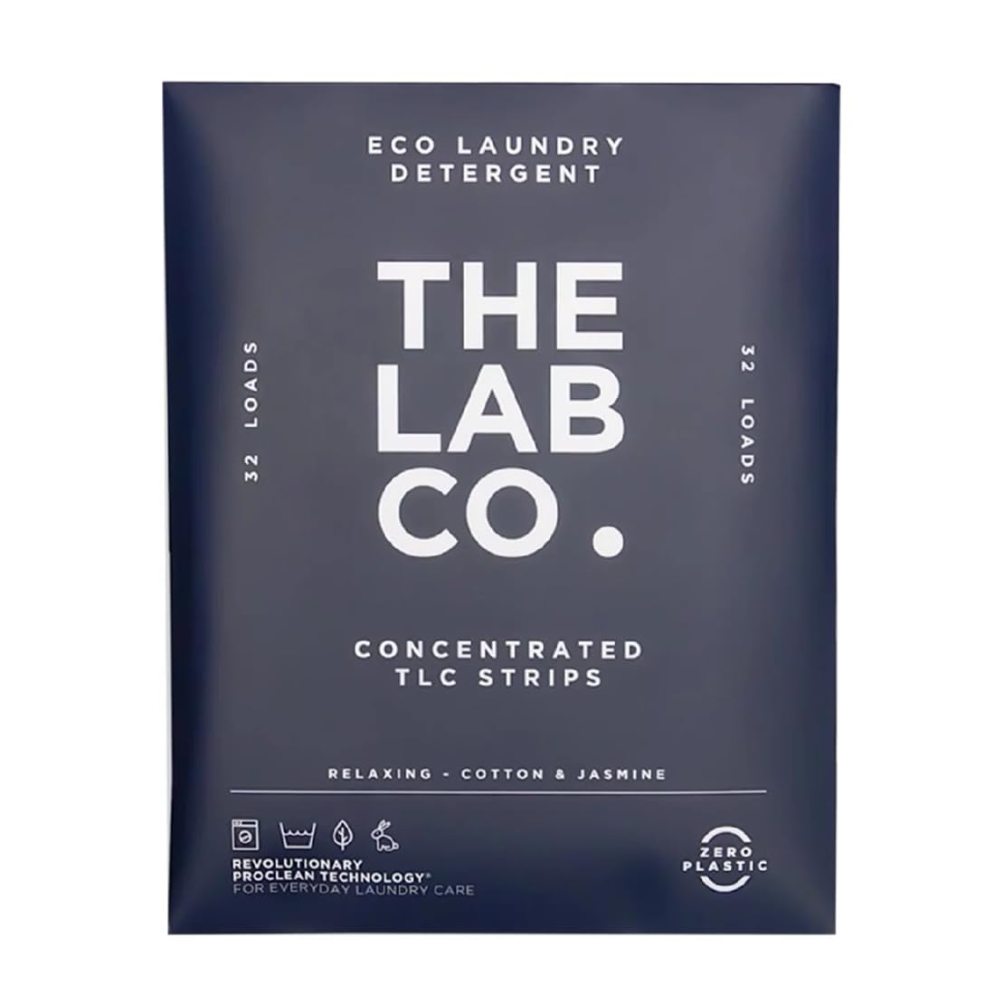 The Lab Co. - Laundry Detergent Strips (32 Loads, Cotton Lavender Jasmine)