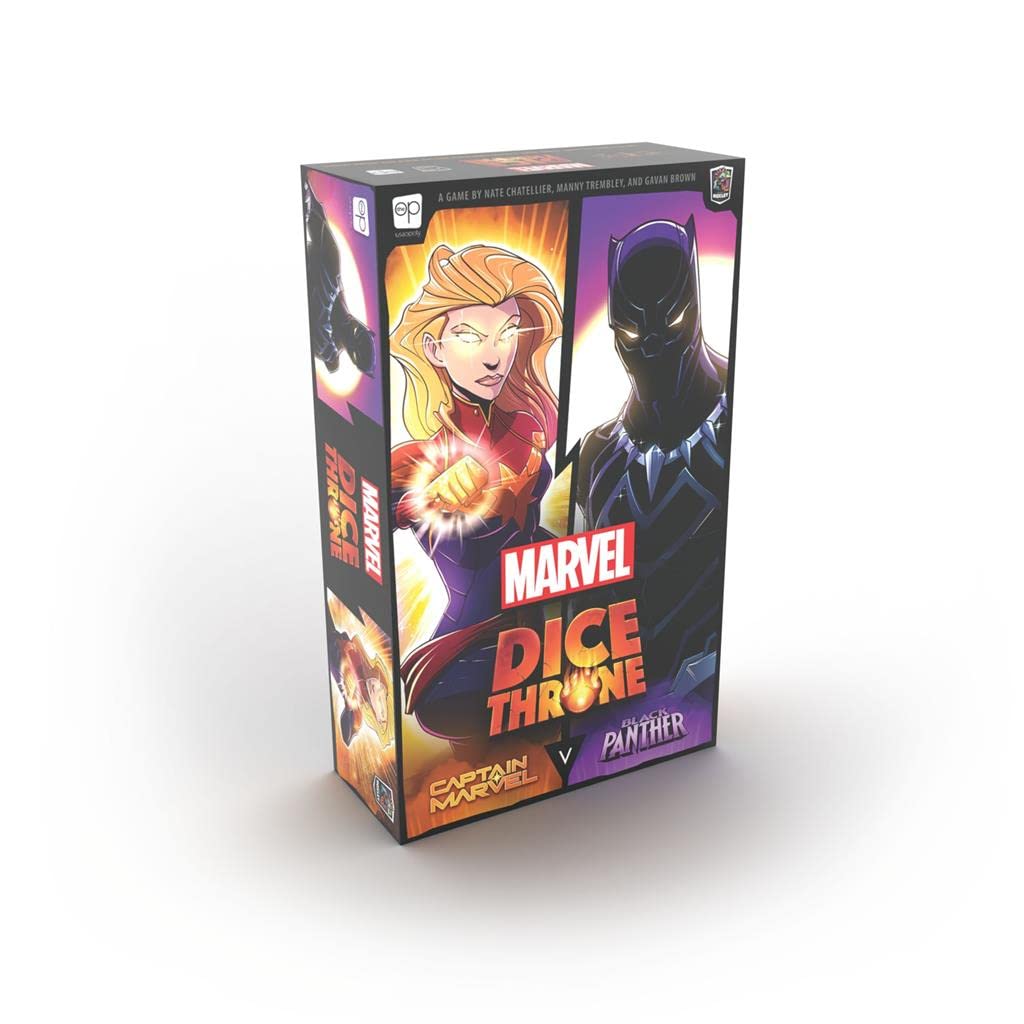 USAopoly Marvel Dice Throne – Captain Marvel vs. Black Panther Brettspiel