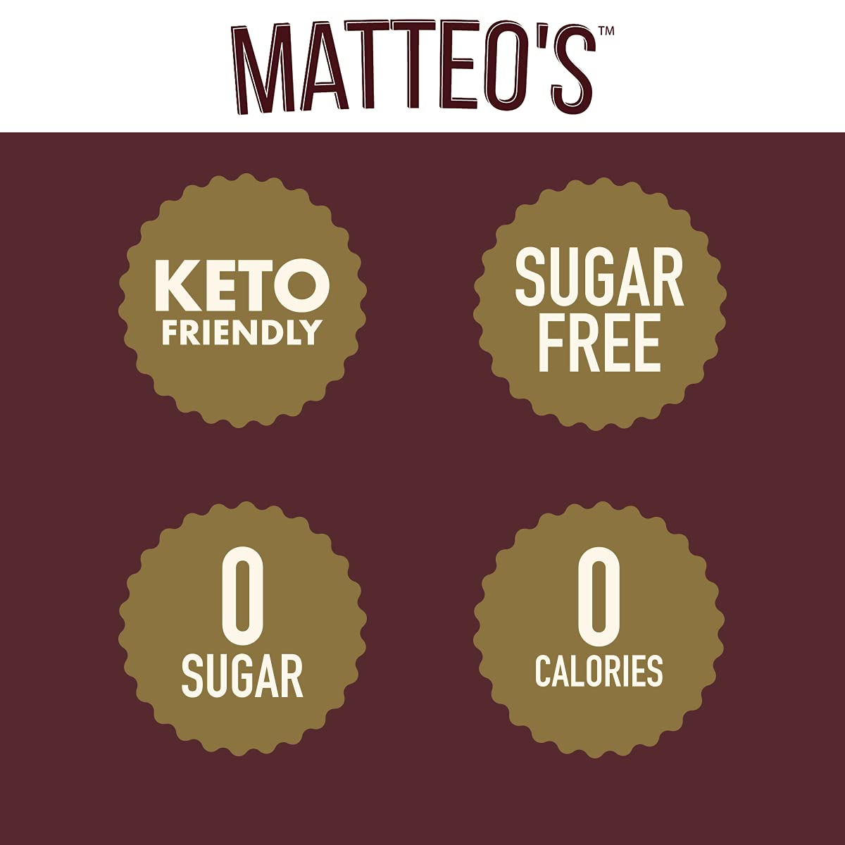 Matteos zuckerfreier Kaffeearoma-Sirup – Haselnuss-Chai-Sirup für Kaffee