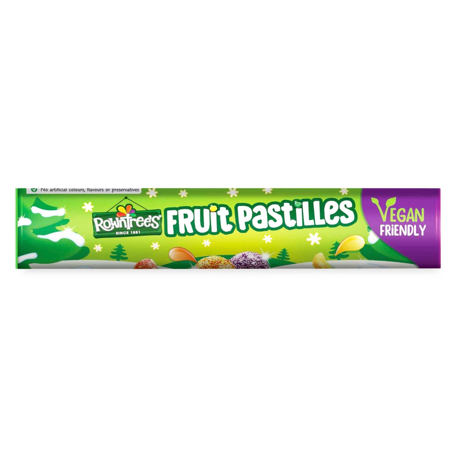 Rowntree's Fruit Pastilles Giant Tube - 115g Vegan Chewy Fruit Sweets