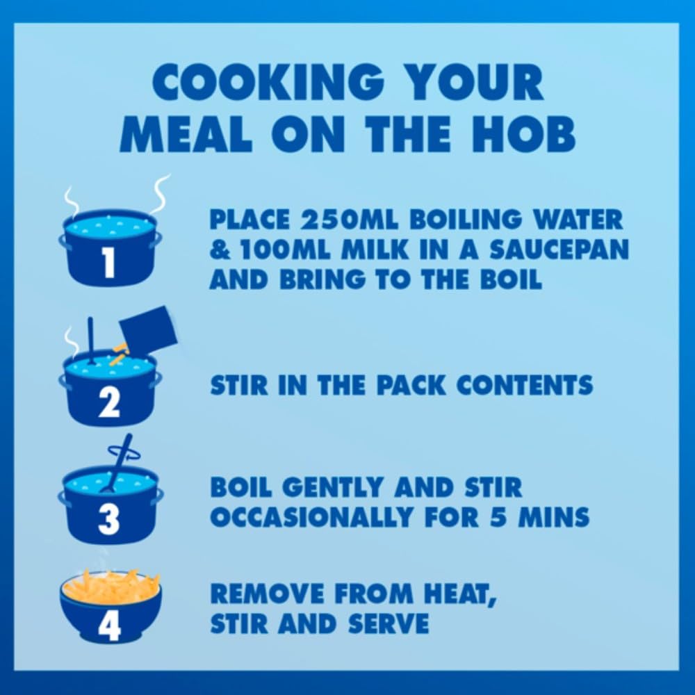 Batchelors - Pasta 'n' Sauce, Mac 'n' Cheese-Geschmack, Instant-Snack, 99 g