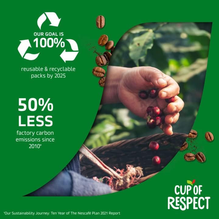 NESCAFÉ Bio Fairtrade Instantkaffee 500g – 100% Arabica, Zitrusnoten, EU-Bio-zertifiziert