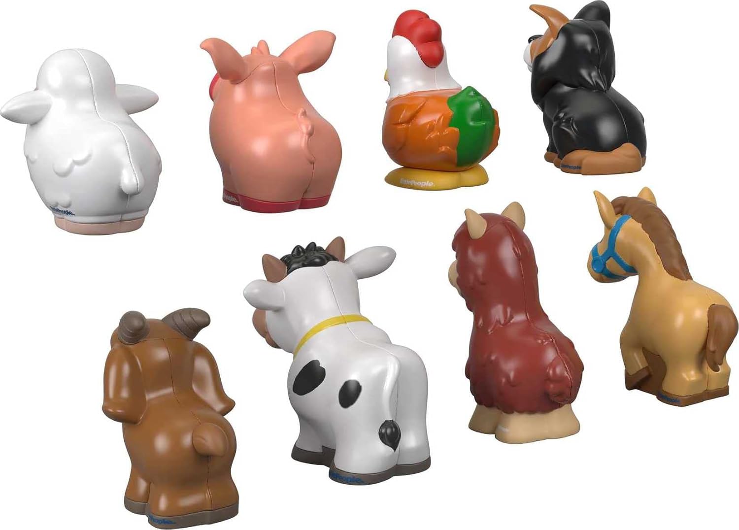 Fisher-Price Little People Farm Animal Friends - 8-Piece Toddler Play Set for Ages 1-5