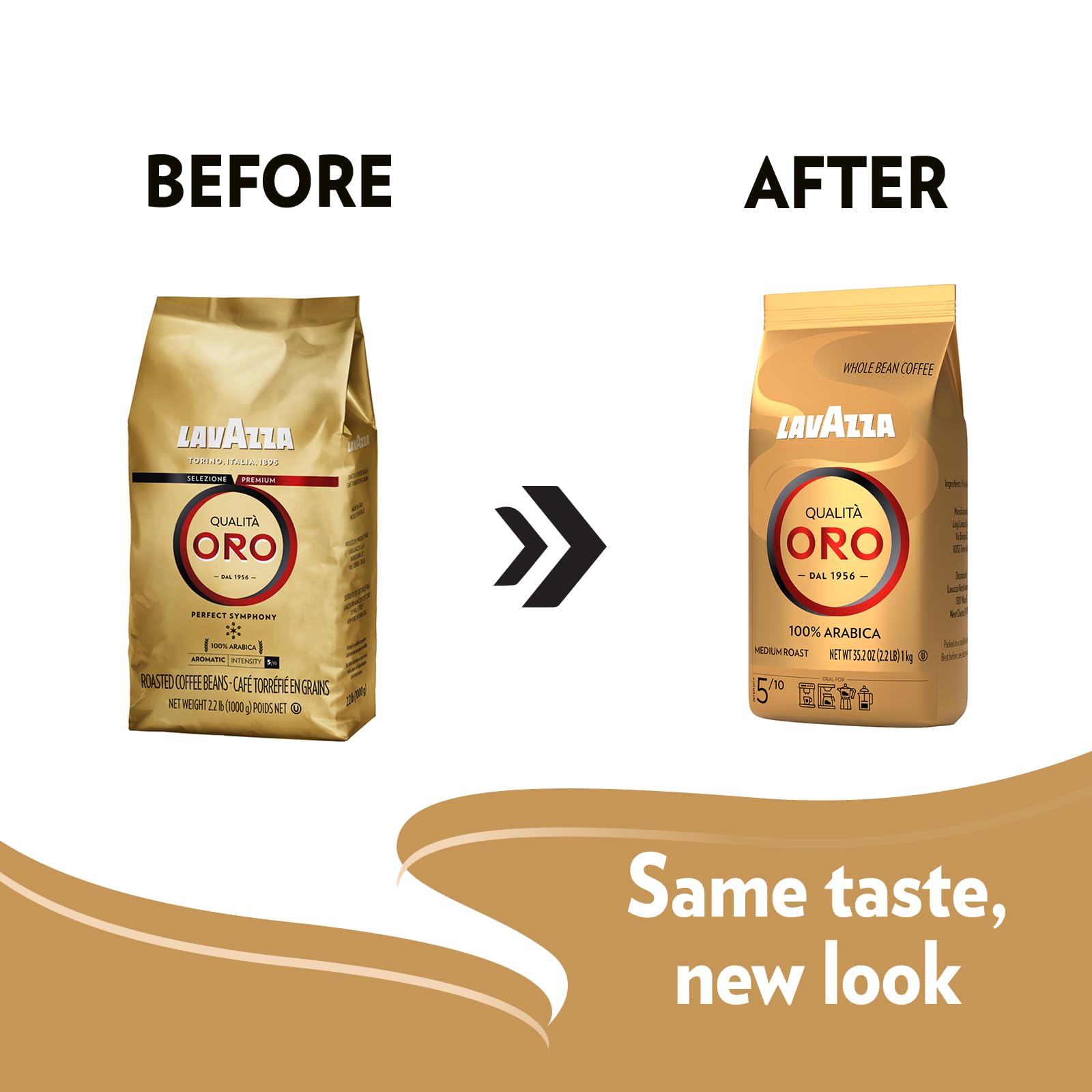Lavazza Qualita Oro Italienischer Vollbohnenkaffee 2,2 lb (997,9 g)