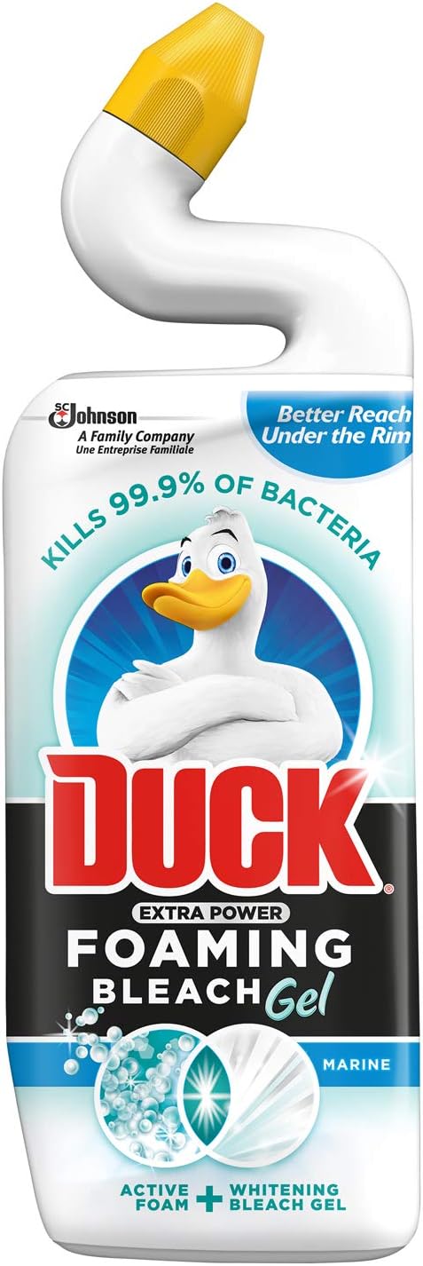 Duck – Extra schäumender Toilettenreiniger mit Bleichgel, Meeresduft, 750 ml
