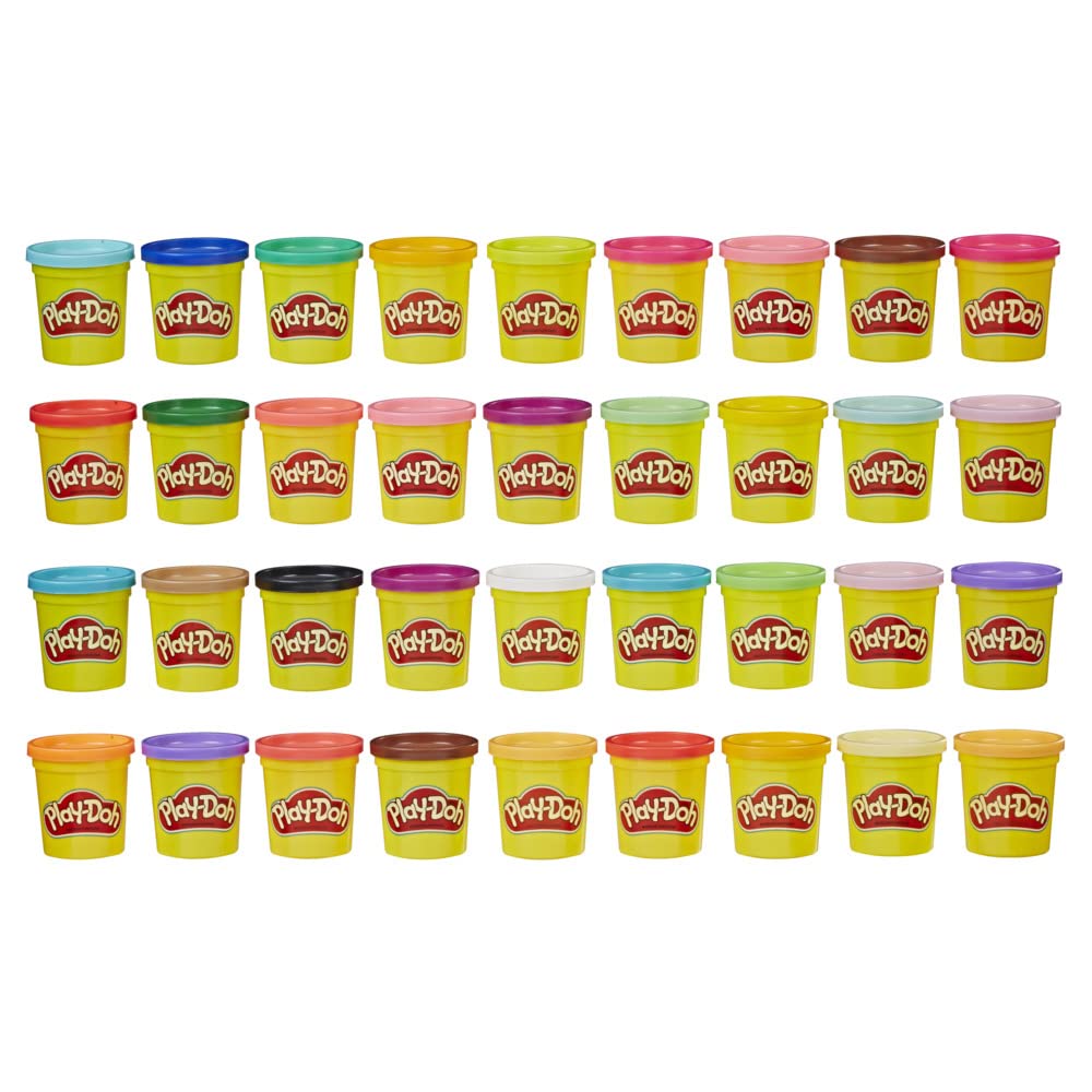 Play-Doh 36er-Pack Mega-Spaß-Set – Ungiftige Modelliermasse für Kinder ab 2 Jahren