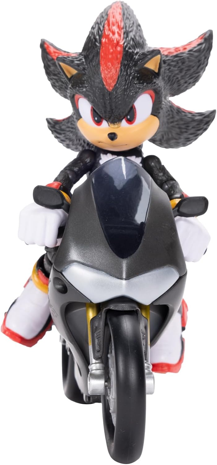 Jamakie Sonic 3 Movie 5" Action Figure with Motorcycle Vehicle