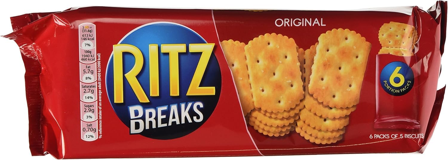 RITZ Breaks Original Crackers, klassische, knusprige, herzhafte Cracker, 176 g