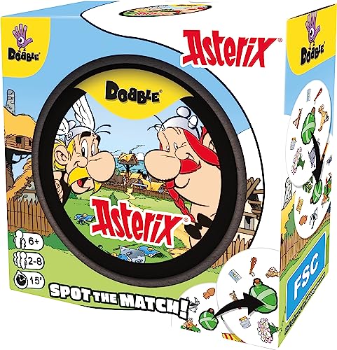 Asmodee Dobble Asterix Kinderkartenspiel – 2–8 Spieler, ab 6 Jahren, 15 Minuten Spielzeit