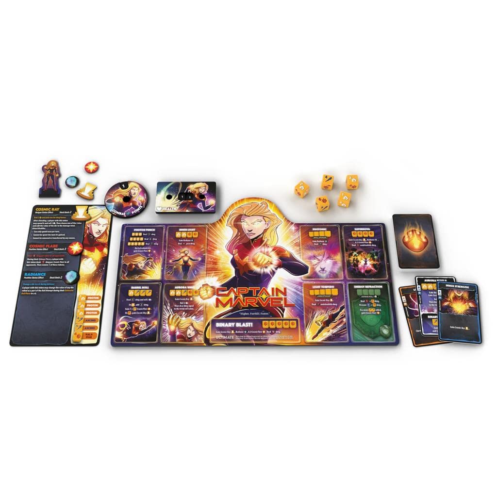 USAopoly Marvel Dice Throne – Captain Marvel vs. Black Panther Brettspiel