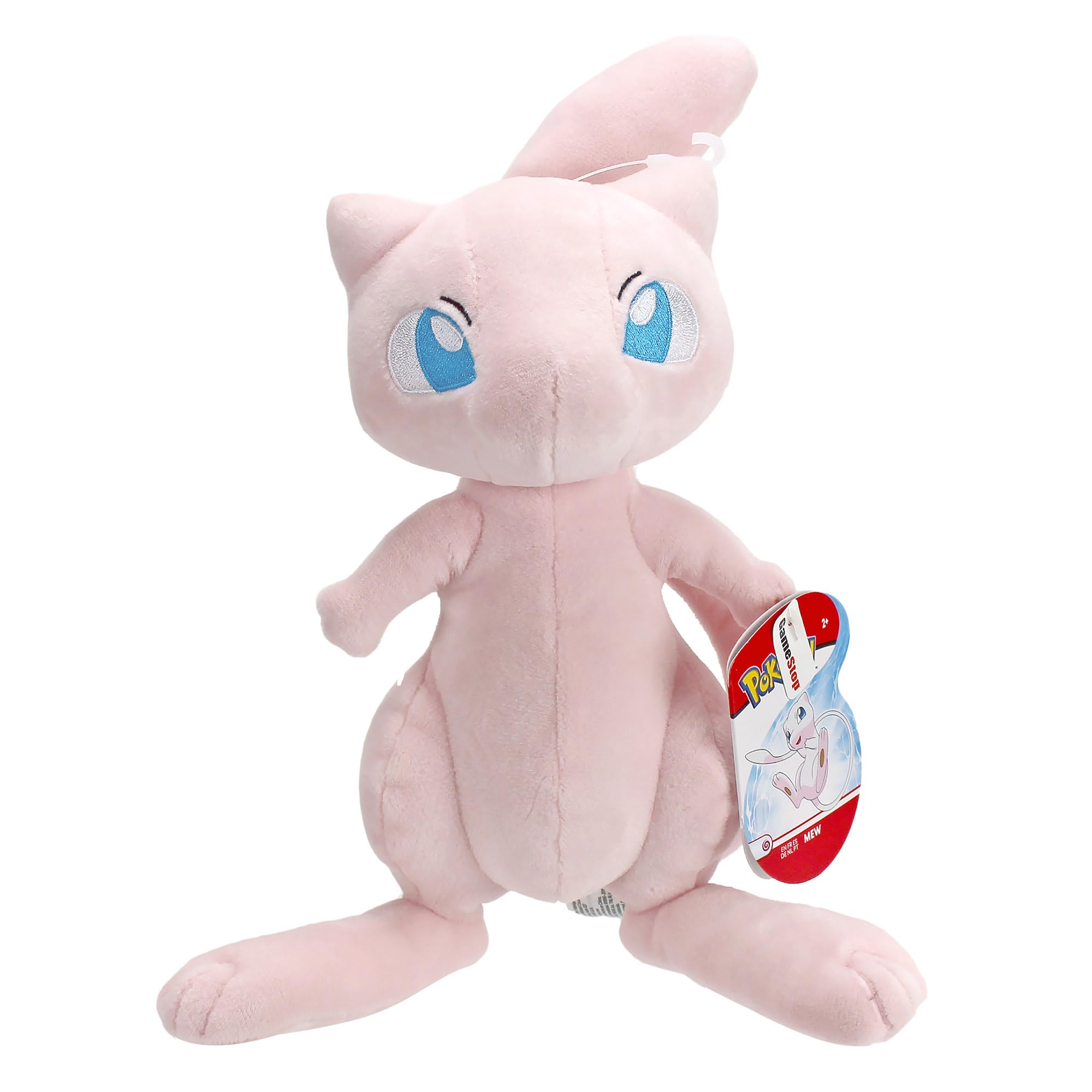Pokémon Mew Plush - 8-Inch Soft Plush with Authentic Animated Series Details
