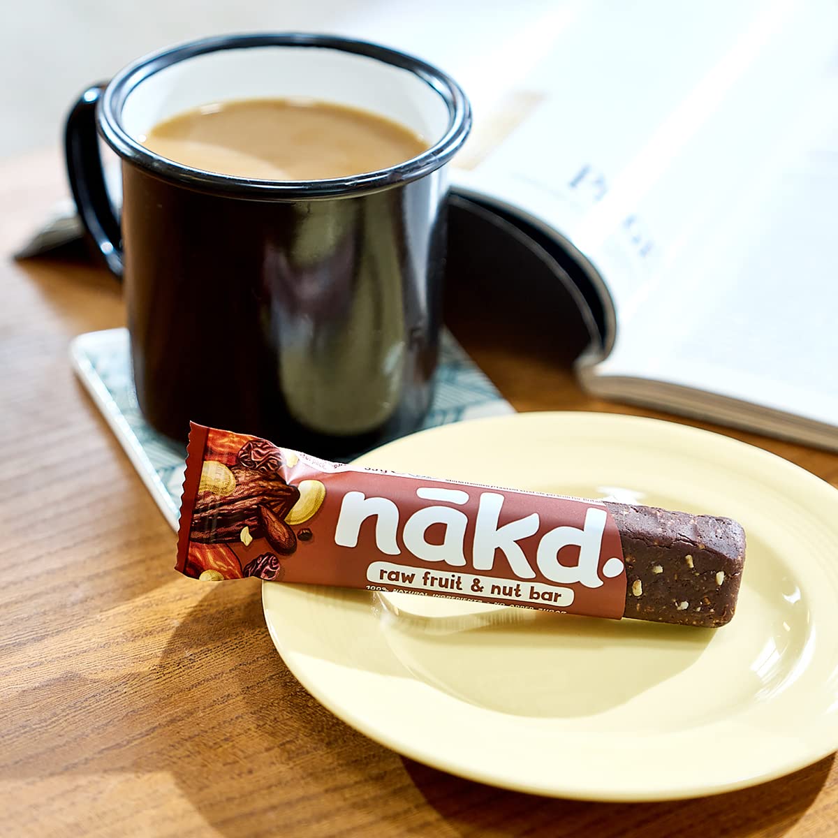 Nakd Peanut Delight Natural Fruit & Nut Bars - Vegan, Gluten Free, No Added Sugar - 35g x 18 Bars