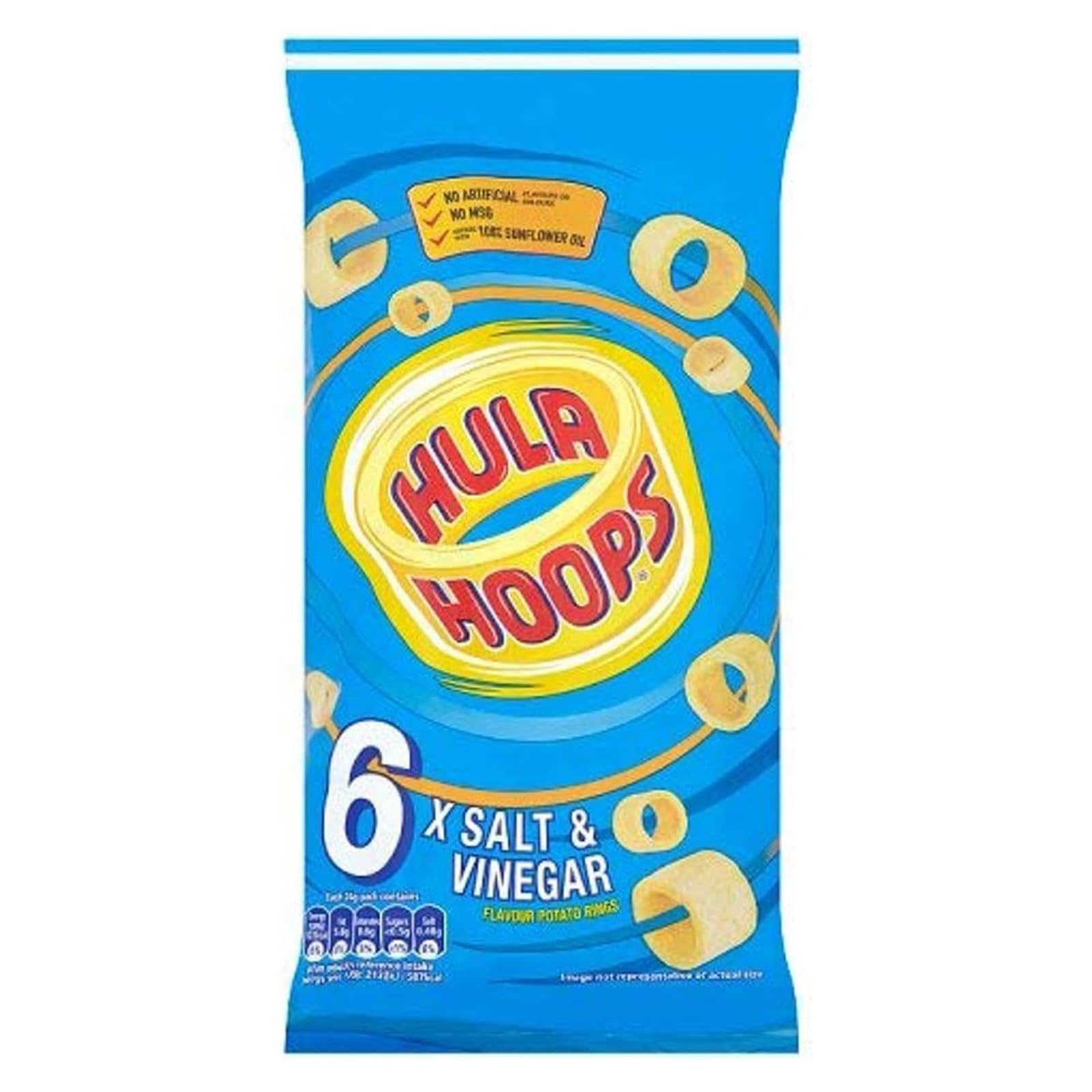 Hula Hoops Salz & Essig Multipack – 6 x 24 g Beutel