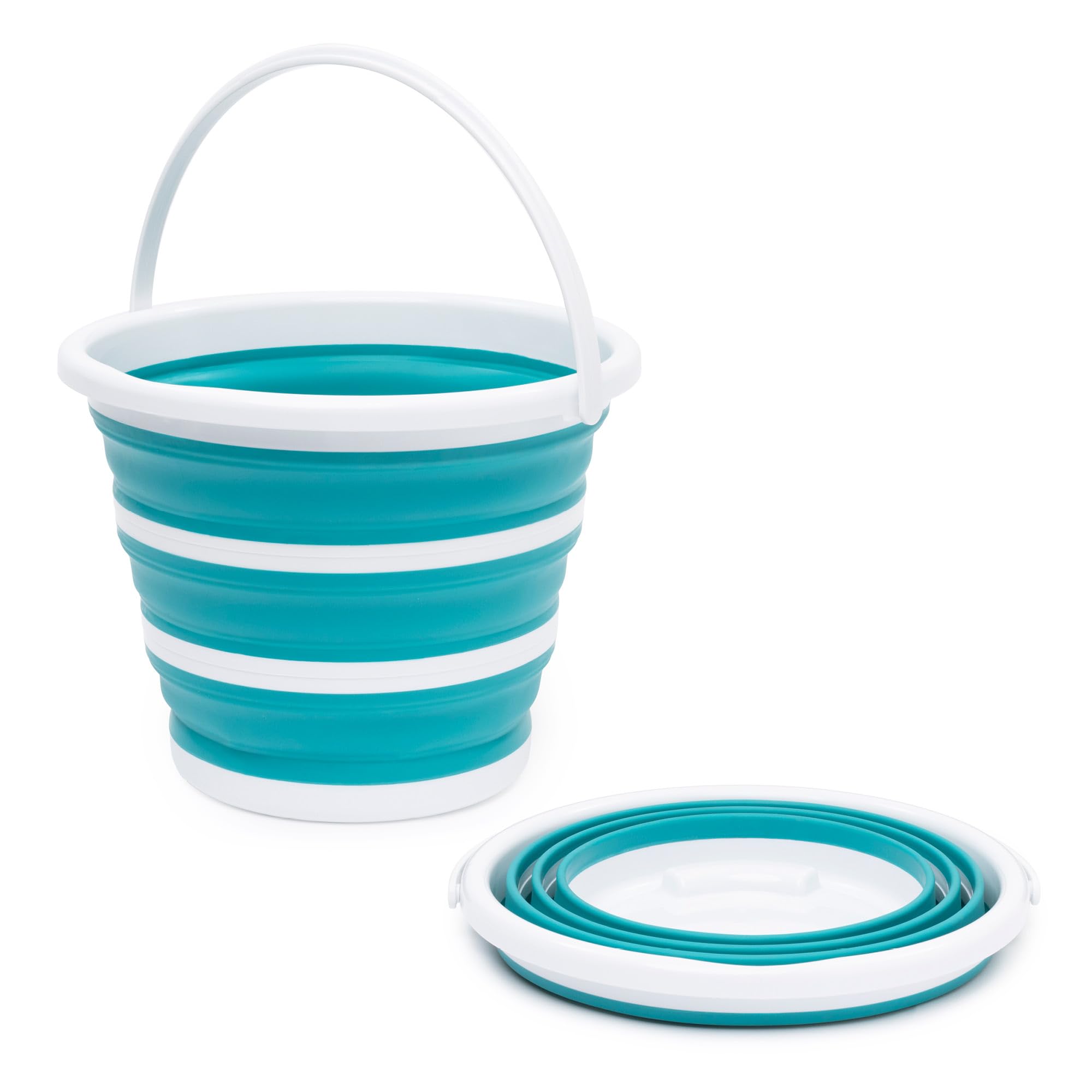 LIVIVO Collapsible Bucket – 10L Folding Silicone Bucket for Home, Kitchen & Cleaning