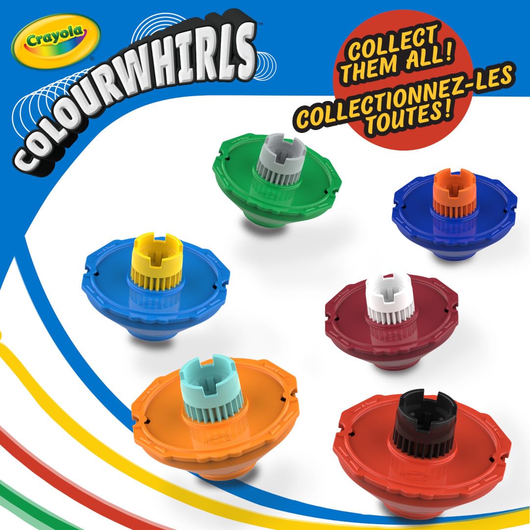 CRAYOLA Colourwhirls (3 Pack) - Rip 'Em & Spin 'Em! Spinning Art Toy for Kids 6+