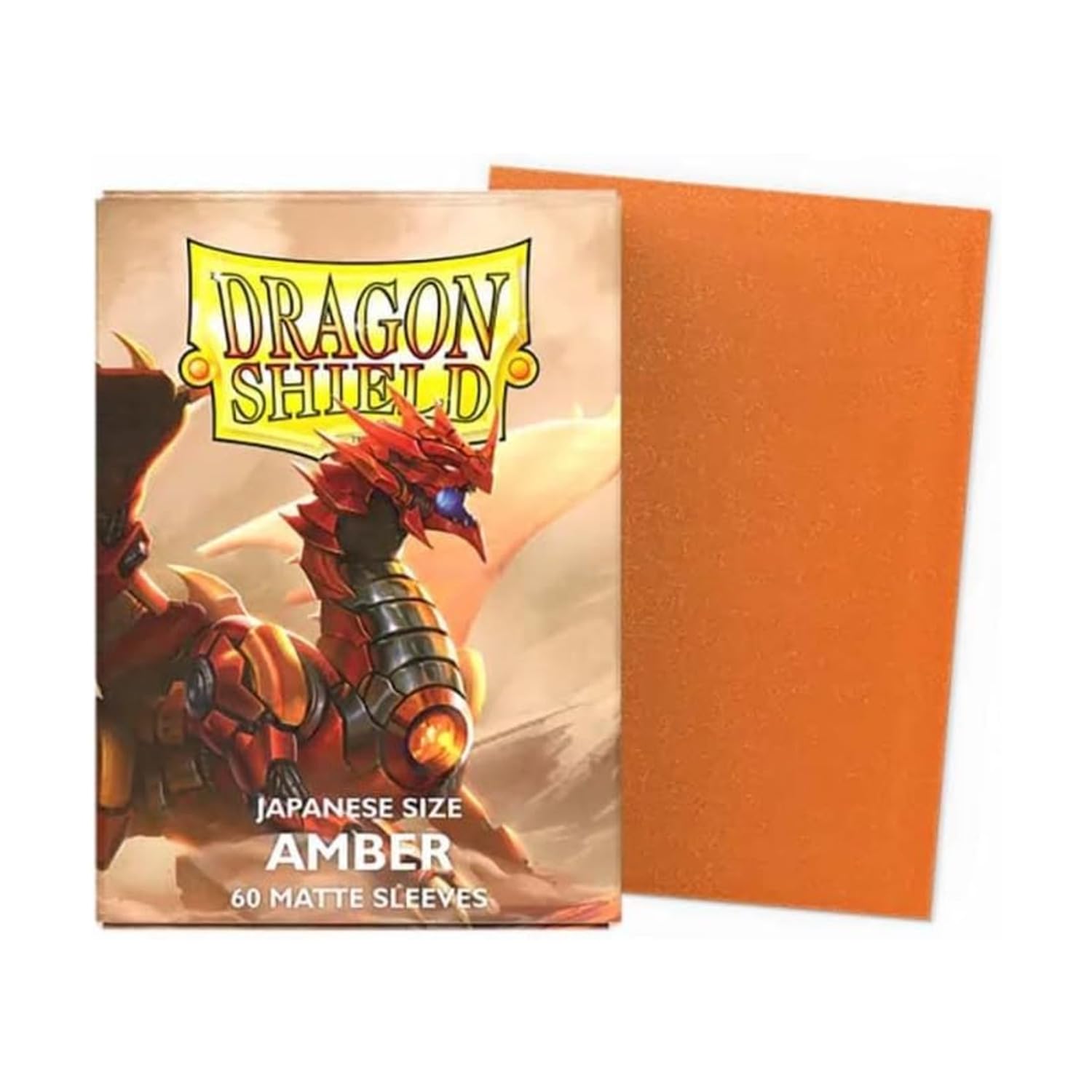 Dragon Shield Japanese Matte – Bernsteinfarbene Kartenhüllen (60 Stück)