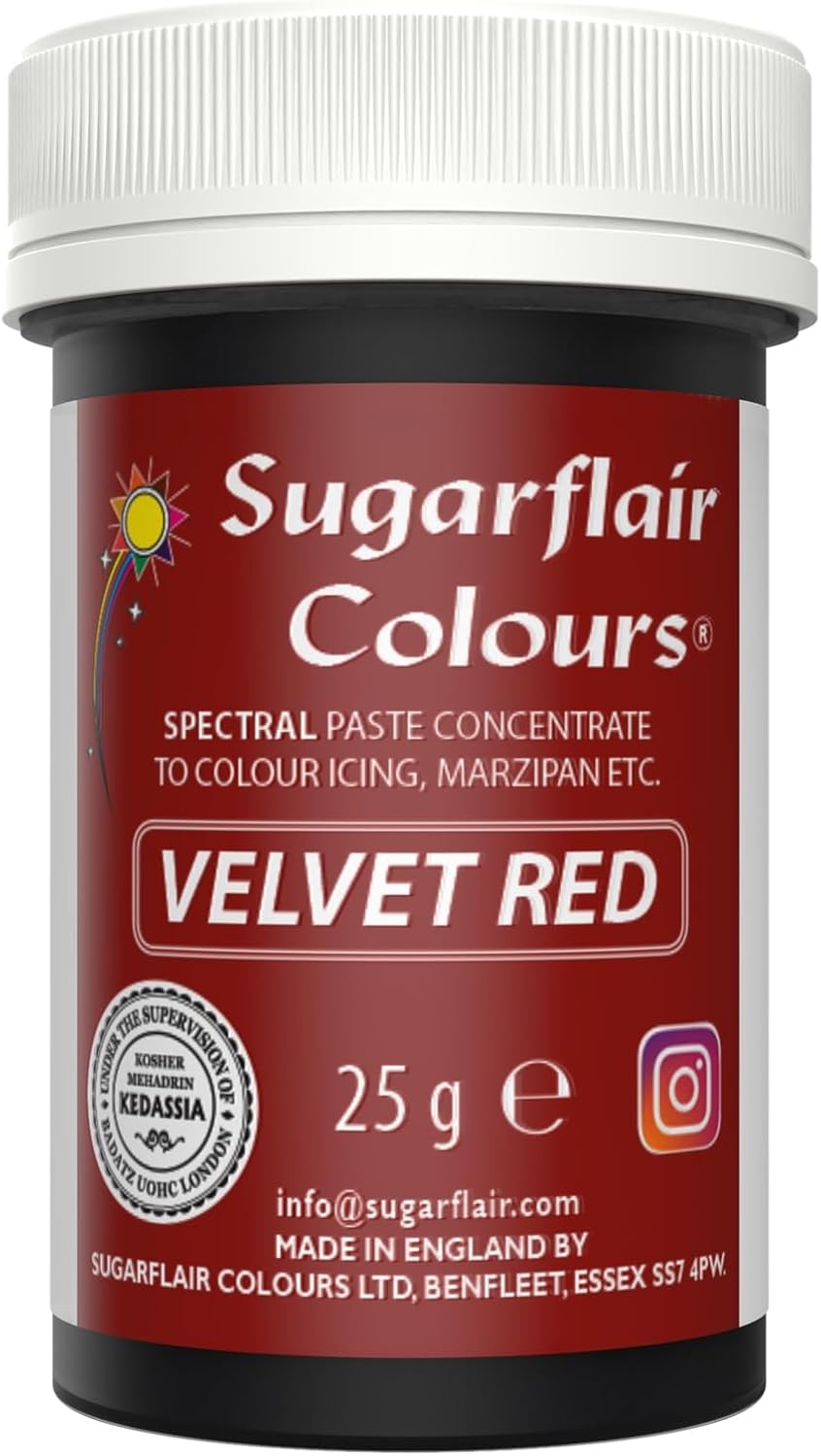 Sugarflair - Spectral Velvet Red Lebensmittelfarbpaste (25 g)