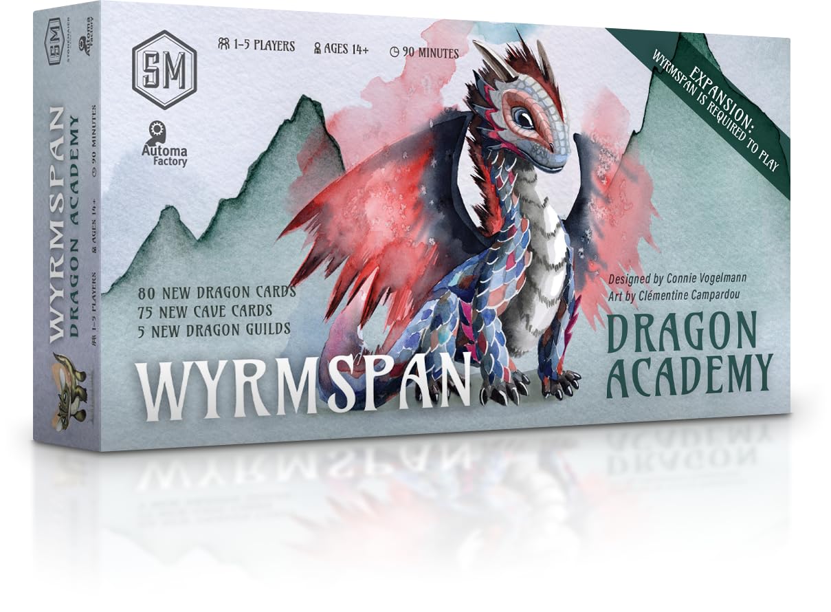 Stonemaier Games Wyrmspan Dragon Academy Board Game Expansion