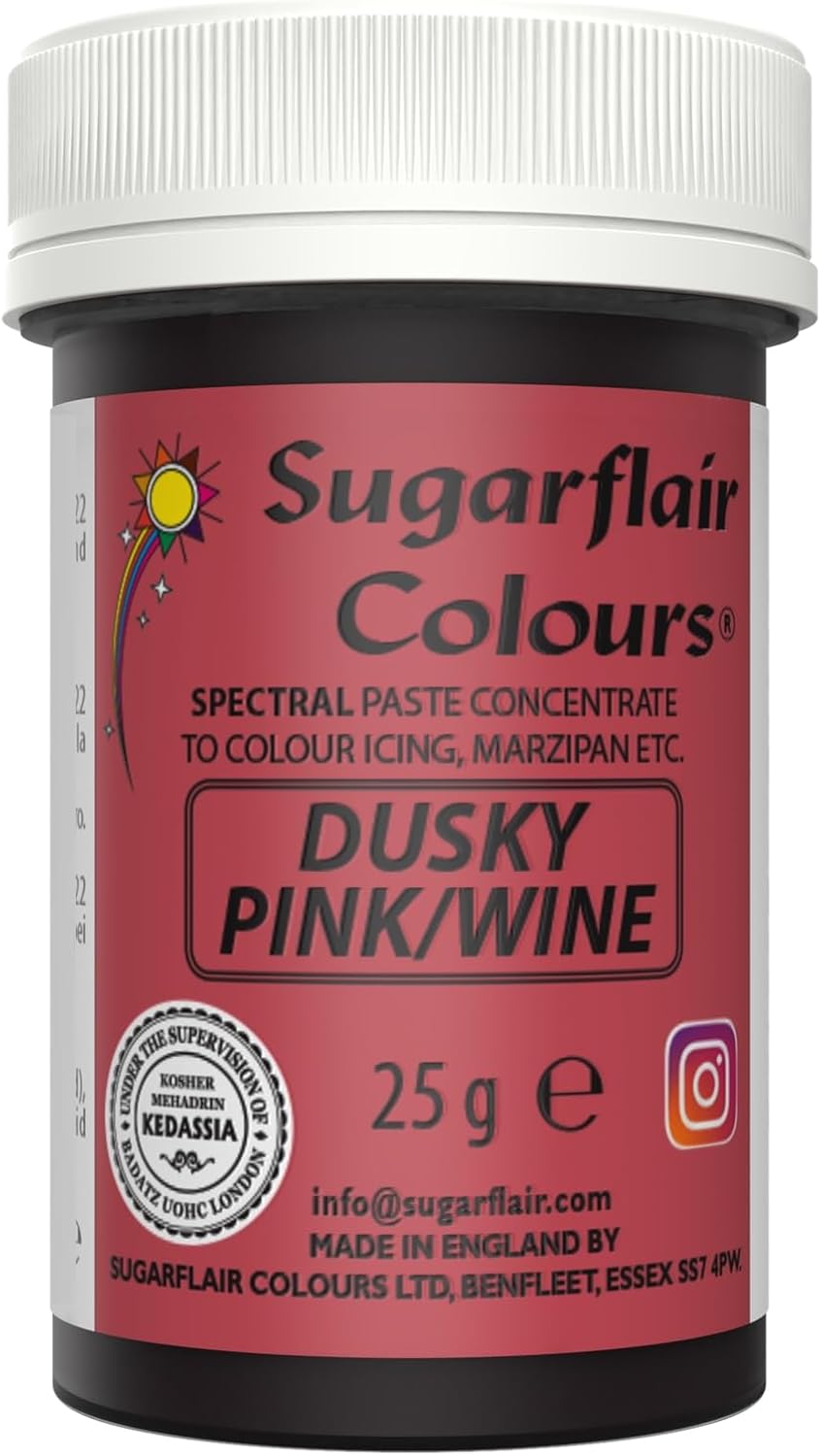 Sugarflair - Spectral Dusky Pink/Wine Lebensmittelfarbpaste (25 g)