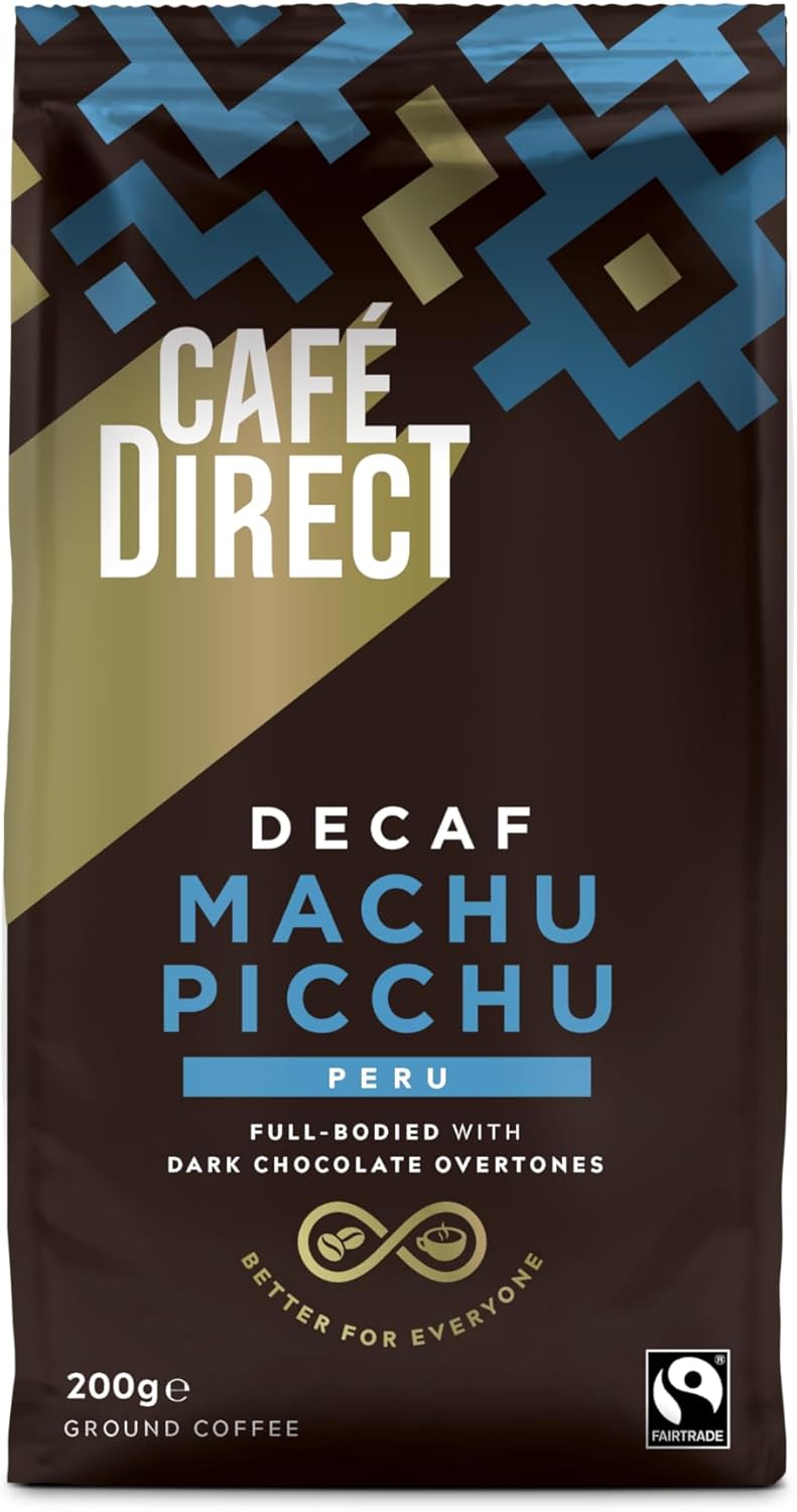 Cafédirect Decaf Machu Picchu Fairtrade gemahlener Kaffee 200g