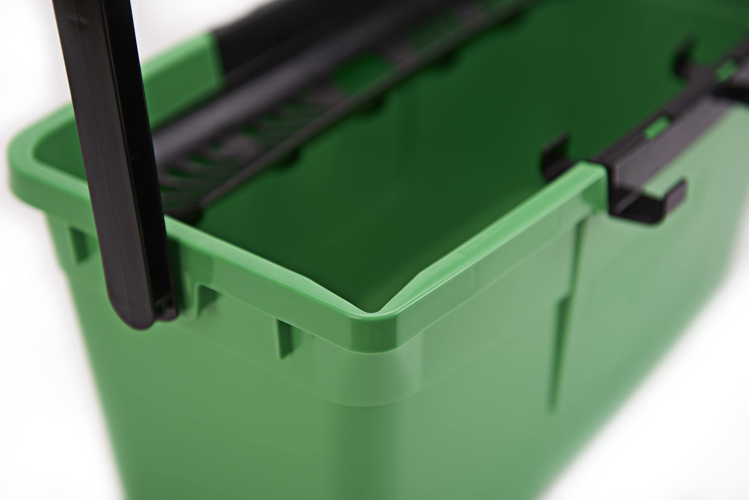 Unger QB12B Window Cleaning Bucket 12L with Sieve, Tool Holder & Measuring Scale