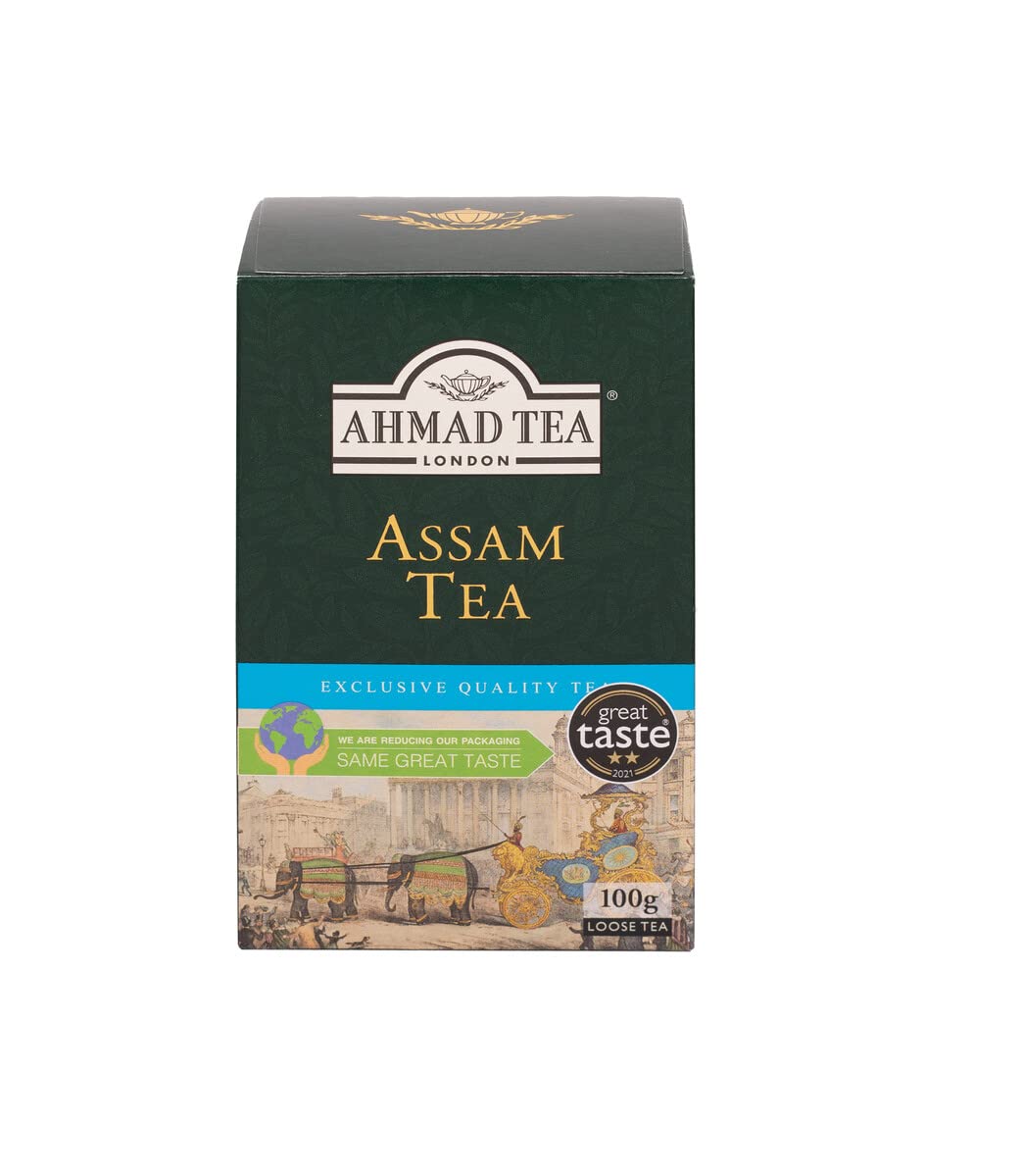 Ahmad Tea Assam Schwarzer Loser Blatttee, 100g Packung