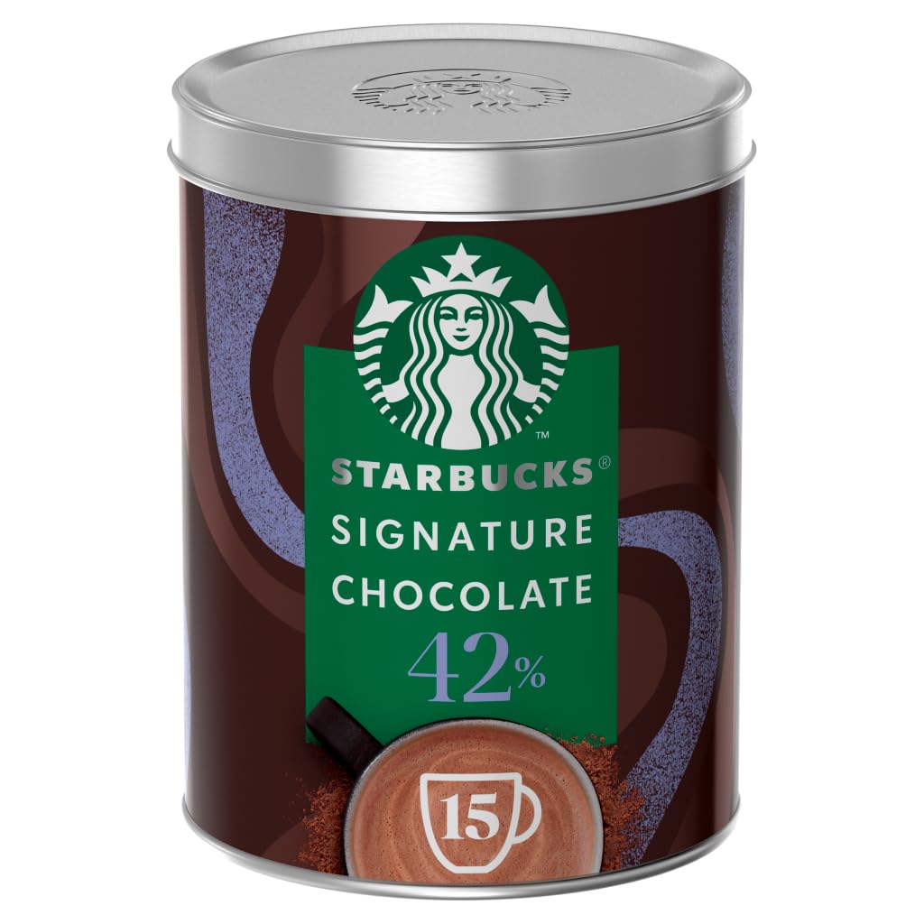 STARBUCKS - Signature Chocolate 42% Kakao Heiße Schokoladenpulver, 330g Dose