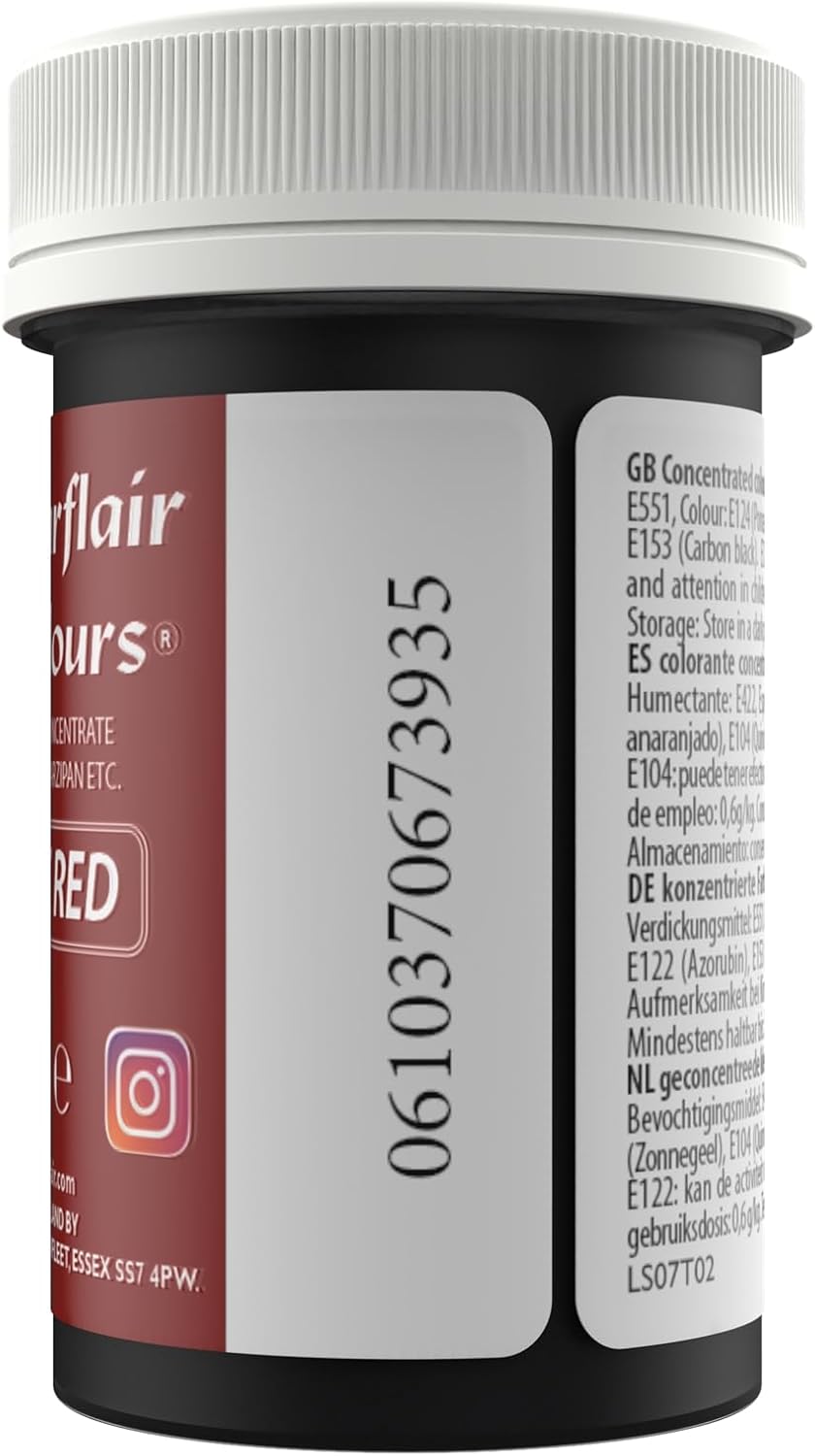 Sugarflair - Spectral Velvet Red Lebensmittelfarbpaste (25 g)