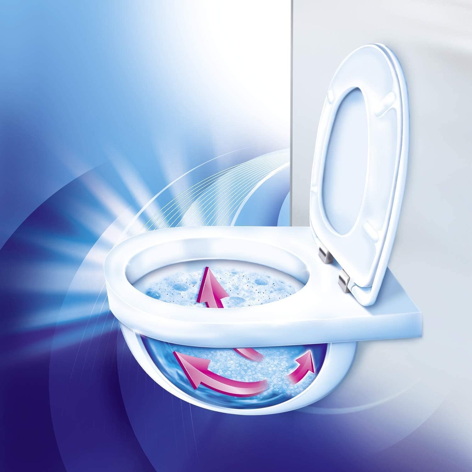 Dr. Beckmann - Power-Foaming Toilet Cleaner, Activated Carbon Formula, 100g (3 Count)