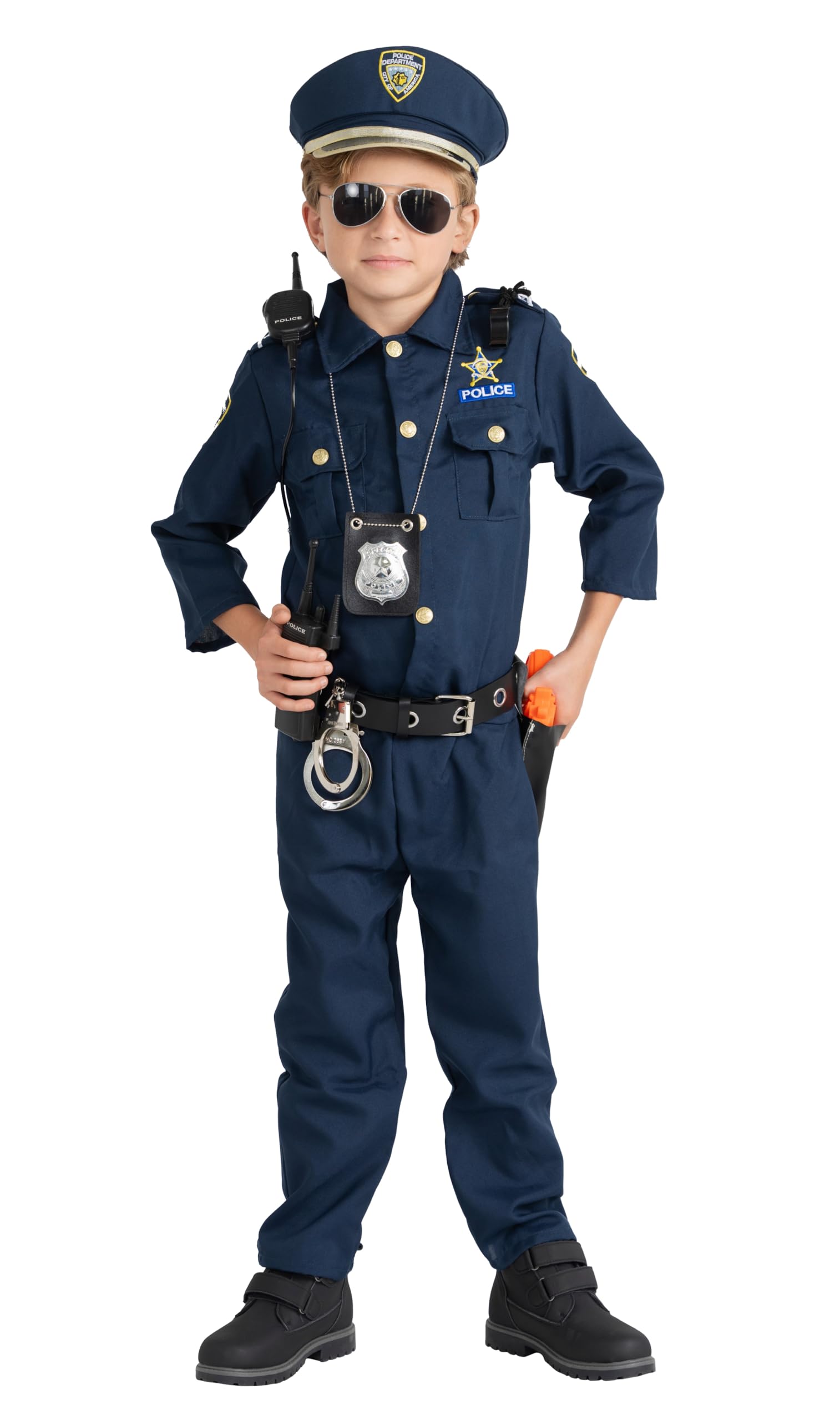 Dress Up America Children's Police Costume for Boys - Shirt and Pants