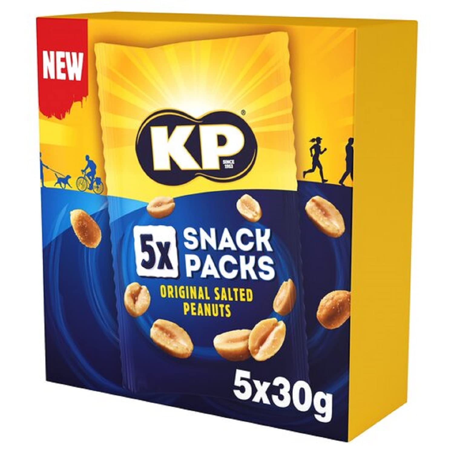 KP Gesalzene Erdnüsse Multipack, 5 x 30g