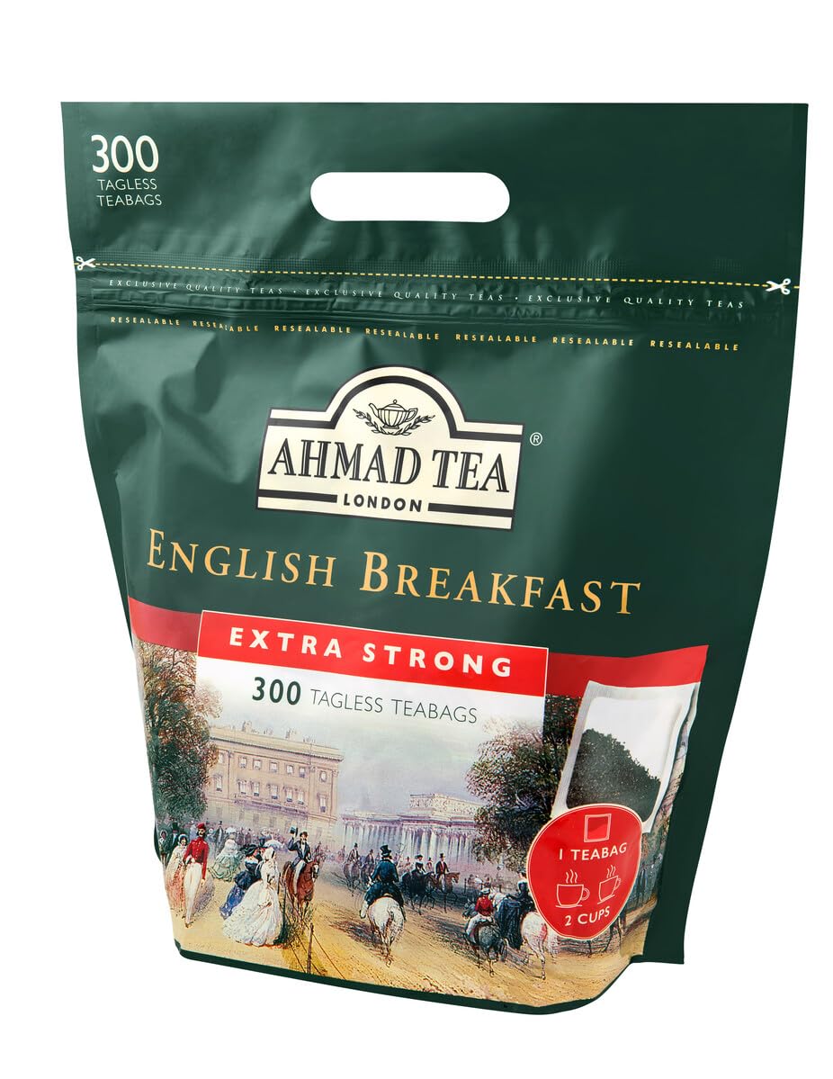Ahmad Tea - English Breakfast Tea Extra Strong 300 Teebeutel ohne Etikett