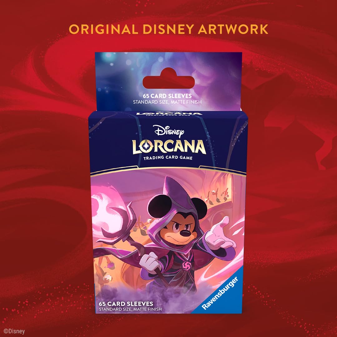Ravensburger Disney Lorcana Mickey Mouse Card Sleeves - 65 Pack