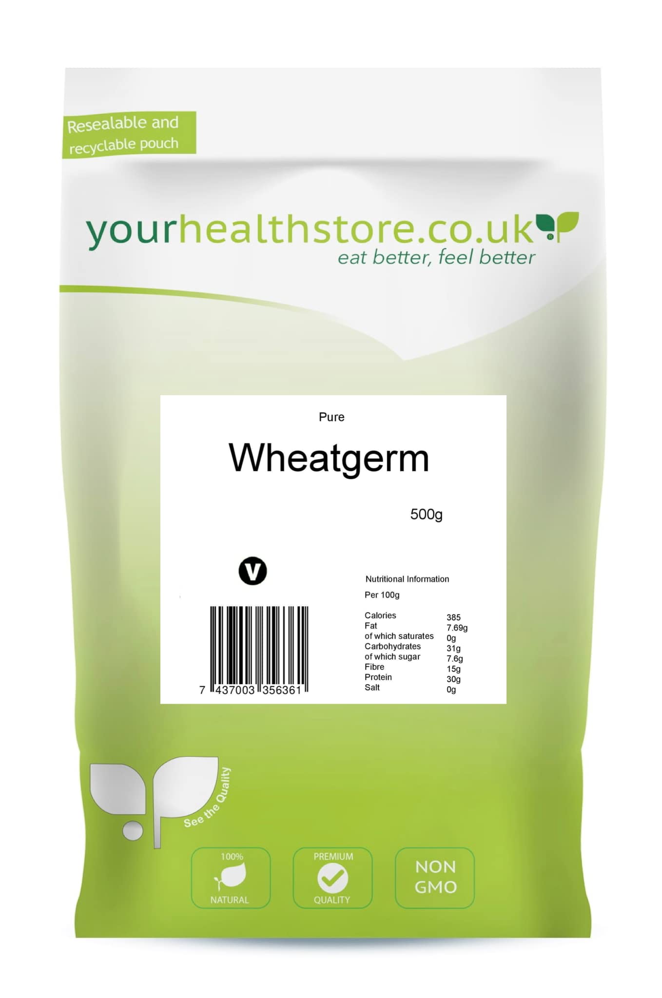 Reine Weizenkeime 500 g – 100 % natürliche Vollkornzutat