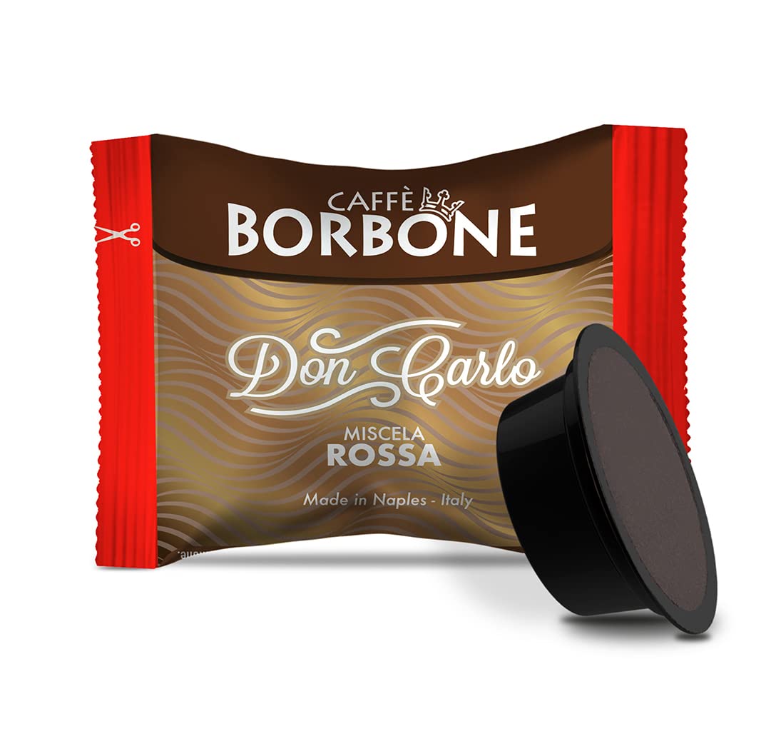 Caffè Borbone Don Carlo Red Coffee Blend - 100 Capsules for Lavazza A Modo Mio Machines