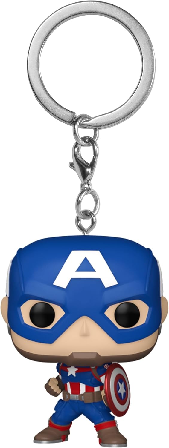Funko Pop! Keychain Marvel Comics Captain America Vinyl Keychain