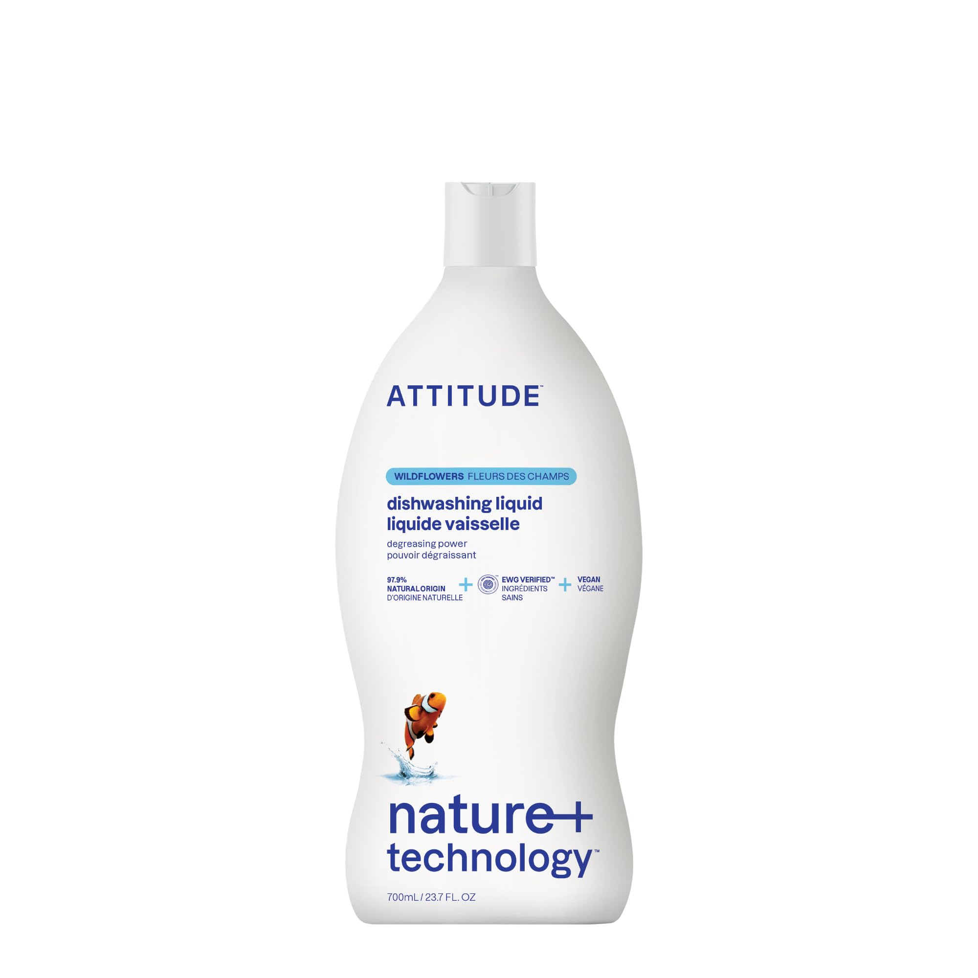 ATTITUDE - Washing Up Liquid, EWG Verified, Plant-Based & Vegan Dish Soap
