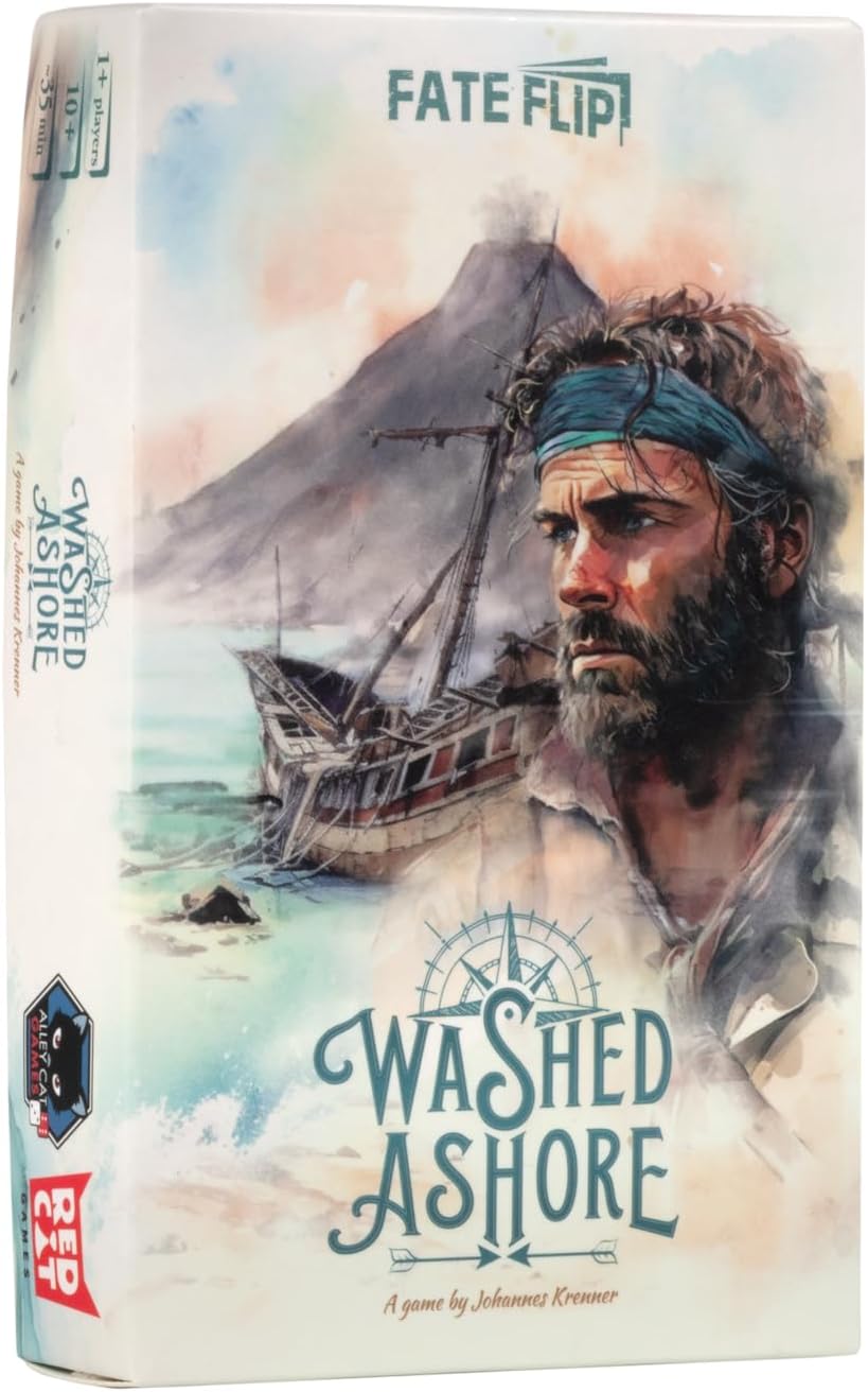 Alley Cat Games Washed Ashore Kartenbasiertes Wähle dein eigenes Abenteuerspiel