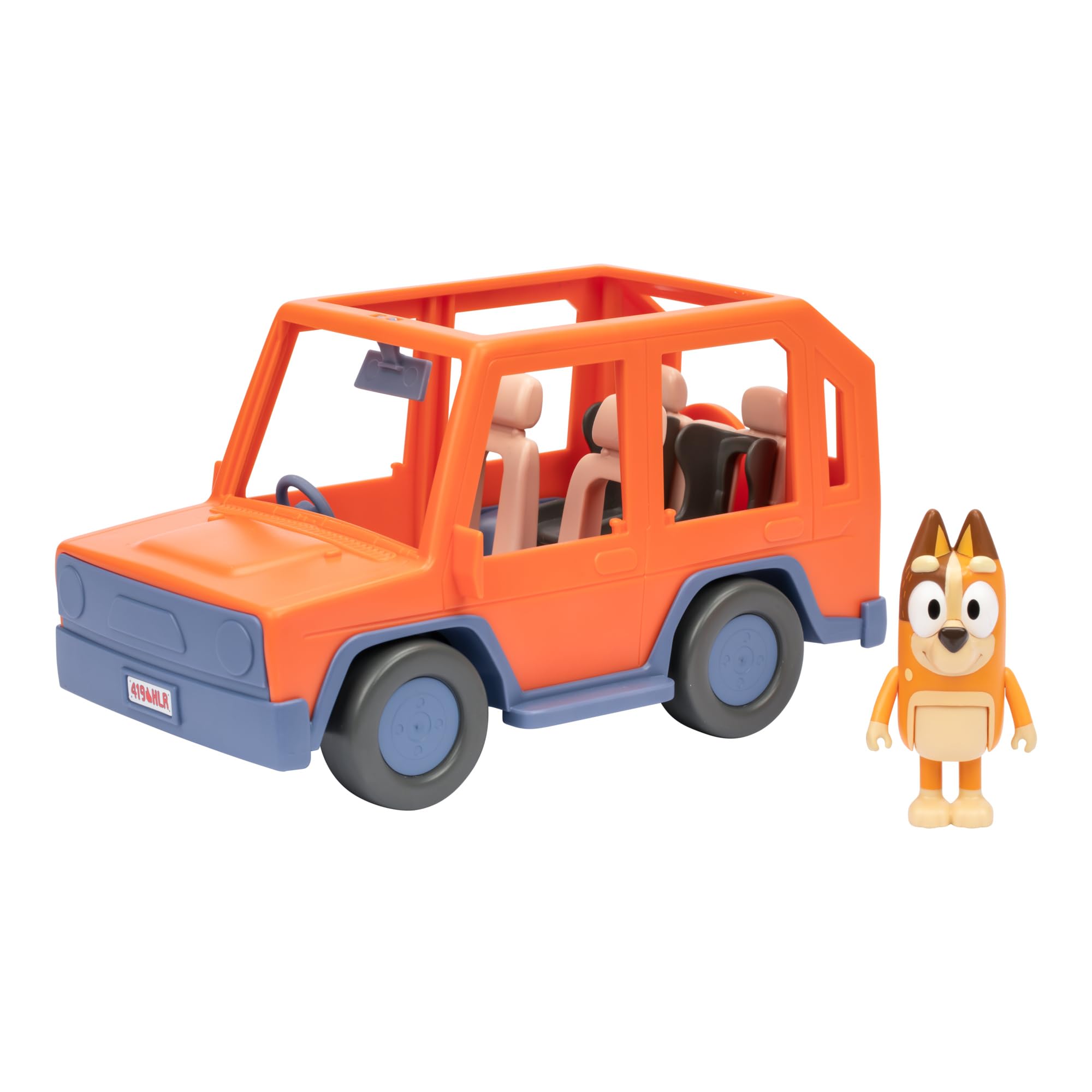Bluey Heeler Family Road Trip 4WD Vehicle with Articulated Chilli Figure - Ages 3+