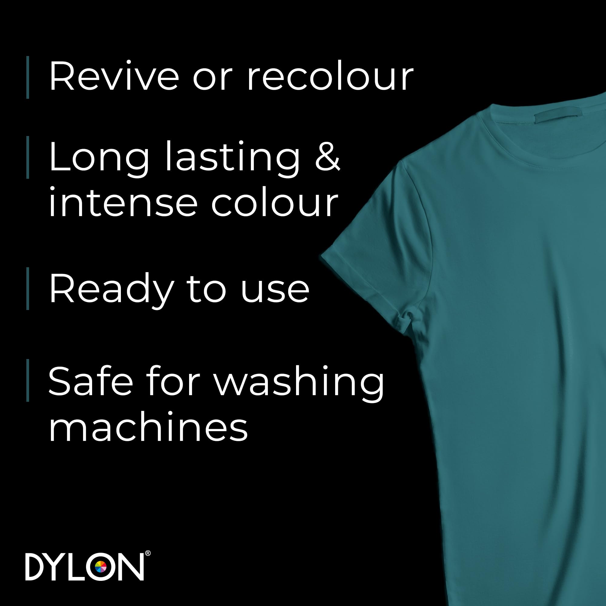 Dylon - Washing Machine Fabric Dye Pod for Clothes & Soft Furnishings, 350g – Emerald Green