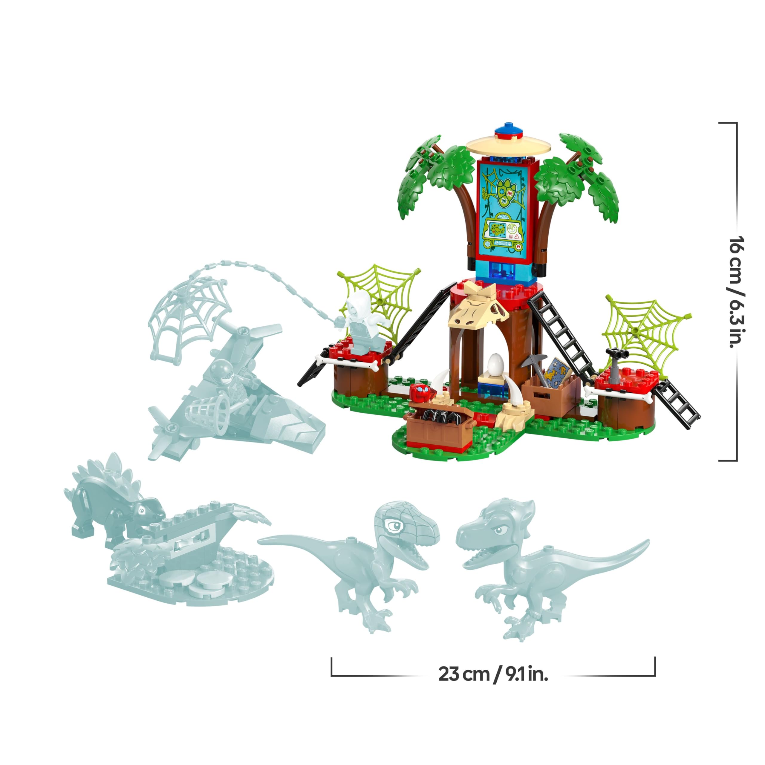LEGO Marvel Spidey and Gobby’s Raptor Battle at Tree House HQ - Building Playset for Ages 4+