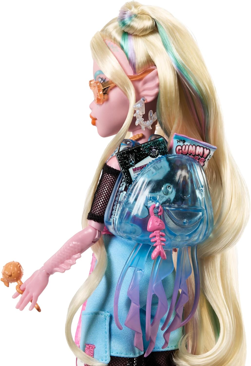 Monster High Lagoona Blue Doll - Fintastic Sea Monster with Pet Neptuna, 4+ Years