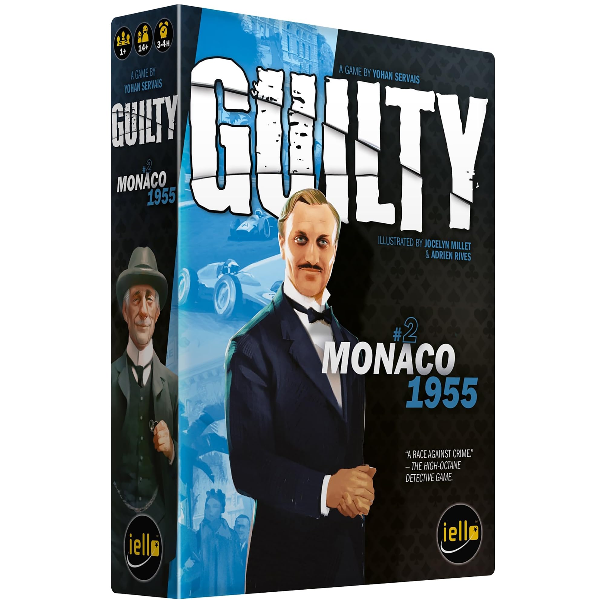 Iello Guilty: Monaco 1955 Kooperatives Deduktions-Brettspiel