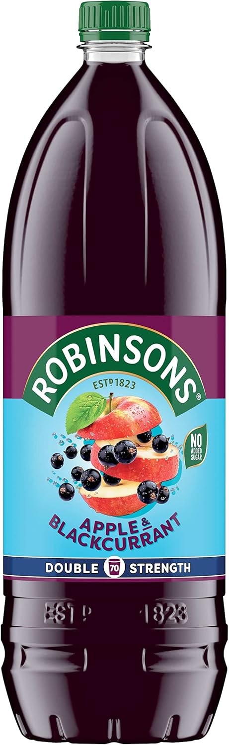 Robinsons Double Strength Apple & Blackcurrant No Added Sugar Squash 1.75L