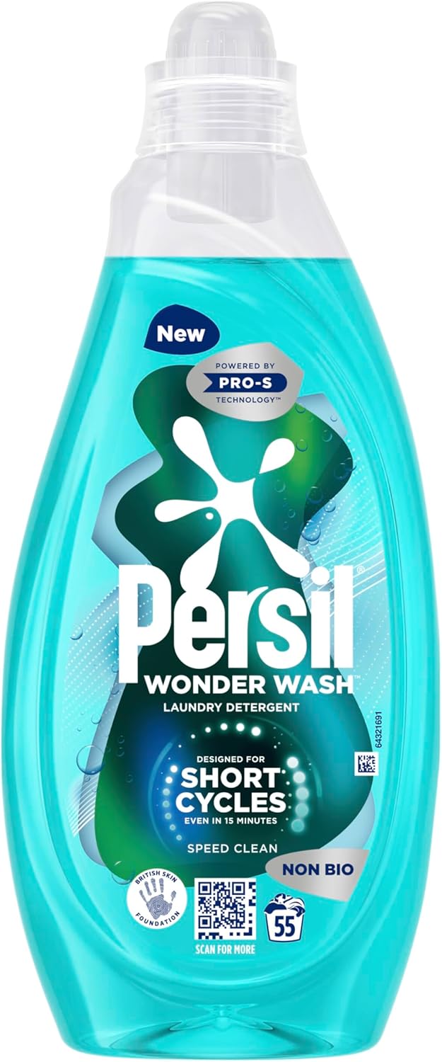 Persil Wonder Wash Speed Clean Non Bio Liquid Detergent (1.485 L)